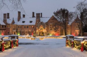 Meadow Brook Hall at Christmas time.
